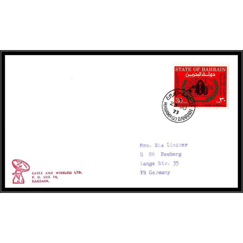 66414 skylab 3 23/7/1973 bahrain espace space lettre cover