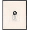 0247 Epreuve d'artiste artist proof PROMO tchad N°500 Admission à l´ONU (uno united nations) Signé signed autograph