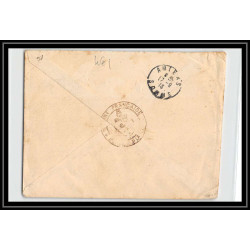 0461 division navale du maroc direction des ports mehediya 1913 Lettre cover occupation du maroc War signé