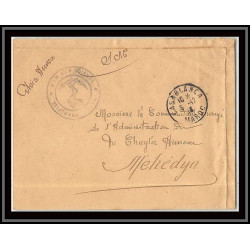 0477 division navale du maroc Casablanca pour mehedyn 1913 Lettre cover occupation du maroc War croiseur gloire