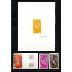 0299 Epreuve d´artiste artist proof NON DENTELE imperforate MNH ** essais Polynesie Polynesia PA y&t 38 Huître oyster