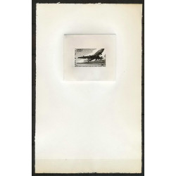 0449 Epreuve d'artiste artist proof comores PA y&t 65 Liaison aerienne Moroni-Hahaya-Paris boeing avion plane 165x250 cm