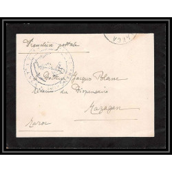 3802 division navale en rade casablanca marine francaise service à la mer 1912 Lettre cover occupation du maroc War