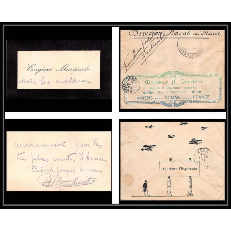 3805 division navale en rade Tanger marine francaise illustree LAC 1911 Lettre cover occupation du maroc War