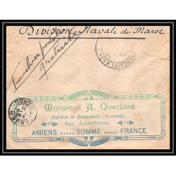 3805 division navale en rade Tanger marine francaise illustree LAC 1911 Lettre cover occupation du maroc War