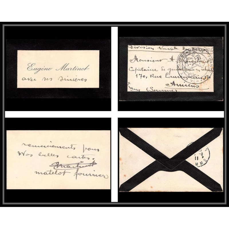 3807 division navale en rade Tanger marine francaise 1911 Lettre cover occupation du maroc War