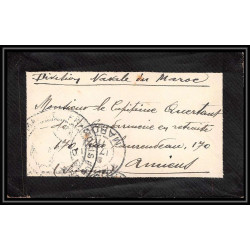 3809 division navale en rade Tanger marine francaise 1911 Lettre cover occupation du maroc War