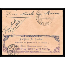 3811 division navale en rade Tanger marine francaise 1911 illustree Lettre cover occupation du maroc War