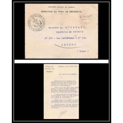 3817 division navale des ports Mehedya 1914 LAC Lettre cover occupation du maroc War