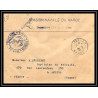 3826 division navale Canonnière la surprise 1912 Lettre cover occupation du maroc War