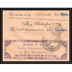 3841 division navale croiseur Du Chayla 1911 illustree Lettre cover occupation du maroc War