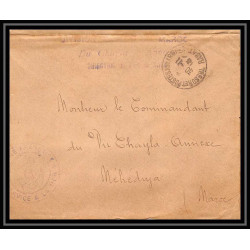 3844 division navale croiseur Du Chayla 1913 port de salé Lettre cover occupation du maroc War