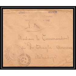 3845 division navale croiseur Du Chayla 1913 port de salé Lettre cover occupation du maroc War