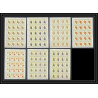 183 - Cuba ** MNH N° 1009/1015 Coquillages shell shells feuilles (sheets)