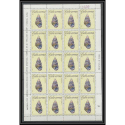 183 - Cuba ** MNH N° 1009/1015 Coquillages shell shells feuilles (sheets)