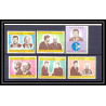 197 Equateur (ecuador) N° 784/786 + 487/489 kennedy - adenauer - De Gaulle COTE 9.60 EUROS