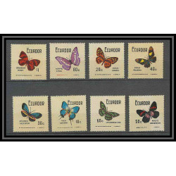 199a Equateur (ecuador) - equateur ** MNH - yvert: 844/51 papillon (butterflies)