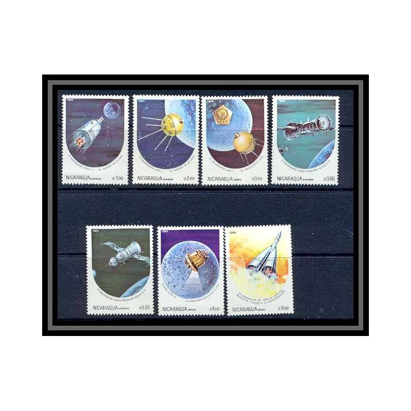243 Nicaragua N° 1330/33 + 1059/1061 Espace (space) neuf ** mnh