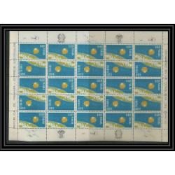 290 Panama ** MNH N° 432/433 + PA 400/402 espace (space) Satellites ITALIENS feuille complete (full sheet)