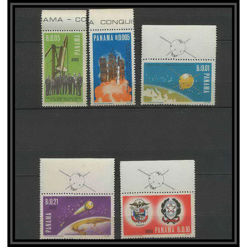 290b Panama ** MNH N° 432/433 + PA 400/402 espace (space) Satellites ITALIENS