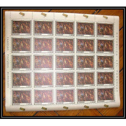 Paraguay - 137c ** MNH N° 906/911 Rembrandt Overprinted espace (space) ATS IN ORBIT feuilles (sheets)