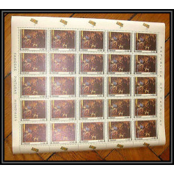 Paraguay - 137c ** MNH N° 906/911 Rembrandt Overprinted espace (space) ATS IN ORBIT feuilles (sheets)