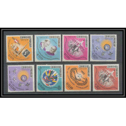 Paraguay - 141 ** MNH - N° 832/836 + PA 427/429 Année du soleil calme pape pope espace (space)