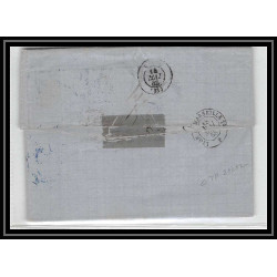 41055 Lettre LAC Allemagne (Deutschland) bremen par prusse forbach 1868 pour cette sète herault France 