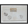 41059 Lettre LAC Allemagne (Deutschland) hamburg tour-t forbach 1868 pour cette France marque postale entree Vorlaufer