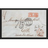 41072 Lettre LAC Allemagne (Deutschland) coeln prusse par valenciennes 1847 PR1R taxe 8 + 75 cette France entree