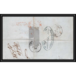 41072 Lettre LAC Allemagne (Deutschland) coeln prusse par valenciennes 1847 PR1R taxe 8 + 75 cette France entree