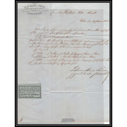 41072 Lettre LAC Allemagne (Deutschland) coeln prusse par valenciennes 1847 PR1R taxe 8 + 75 cette France entree