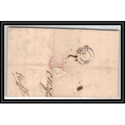 41084 Lettre LAC Allemagne Deutschland Elberfeld CPR2 prusse givet 1845 cette herault France marque d'entree Vorlaufer
