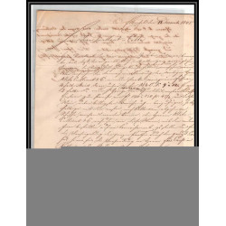 41084 Lettre LAC Allemagne Deutschland Elberfeld CPR2 prusse givet 1845 cette herault France marque d'entree Vorlaufer