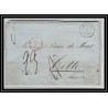 41096 Lettre LAC Allemagne Deutschland 1847 wesel Prusse forbach CPR2 convoyeur cette herault France marque entree