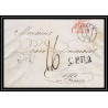 41114 Lettre LAC Allemagne Deutschland Coeln prusse givet CPR2 1847 taxe 16 cette France marque d'entree Vorlaufer