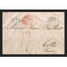 41118 Lettre LAC Allemagne Deutschland Coeln cologne prusse forbach 1844 CPR2 cette herault France marque d'entree