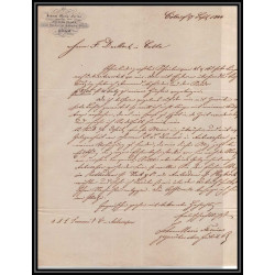 41118 Lettre LAC Allemagne Deutschland Coeln cologne prusse forbach 1844 CPR2 cette herault France marque d'entree