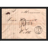 41121 Lettre LAC Allemagne Deutschland Coeln cologne prusse givet CPR2 1846 cette herault France marque d'entree