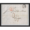 41126 Lettre LAC Allemagne Deutschland hannover TT tour t strasbourg 1847 cette herault France marque d'entree Vorlaufer