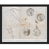 41126 Lettre LAC Allemagne Deutschland hannover TT tour t strasbourg 1847 cette herault France marque d'entree Vorlaufer