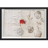 41127 Lettre LAC Allemagne Deutschland hannover TT double frappe tour t strasbourg 1843 cette France marque d'entree