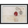 41130 Lettre LAC Allemagne Deutschland hannover TT tour t strasbourg 1846 cette herault France marque d'entree Vorlaufer
