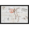 41131 Lettre LAC Allemagne Deutschland hannover TT tour t strasbourg 1843 cette herault France marque d'entree Vorlaufer