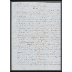 41131 Lettre LAC Allemagne Deutschland hannover TT tour t strasbourg 1843 cette herault France marque d'entree Vorlaufer