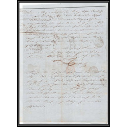 41131 Lettre LAC Allemagne Deutschland hannover TT tour t strasbourg 1843 cette herault France marque d'entree Vorlaufer