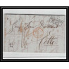 41133 Lettre LAC Allemagne Deutschland hannover TT tour t strasbourg 1848 cette herault France marque d'entree Vorlaufer