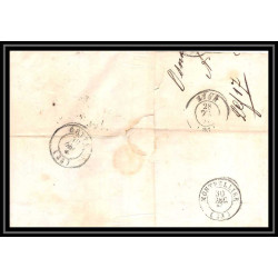 41135 Lettre LAC Allemagne Deutschland hannovre osnarbruck TT tour t strasbourg 1848 cette France marque d'entree