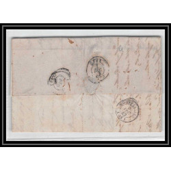 41148 Lettre LAC Allemagne Deutschland Lubeck TTR4 TT tour t strasbourg 1842 cette France marque d'entree Vorlaufer