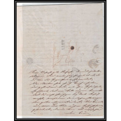 41148 Lettre LAC Allemagne Deutschland Lubeck TTR4 TT tour t strasbourg 1842 cette France marque d'entree Vorlaufer